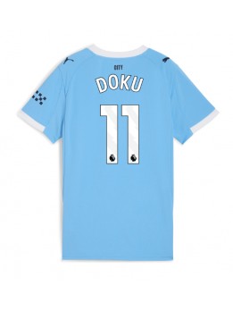 Manchester City Jeremy Doku #11 Zenski Domaci Dres 2025-26 Kratak Rukavima